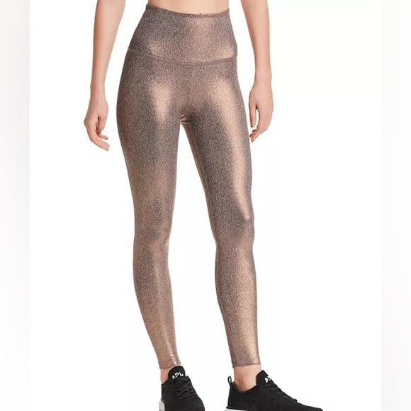 Beyond Yoga Pants - Beyond Yoga Rose Gold Dusted High Waisted 7/8 Legging Sz XS